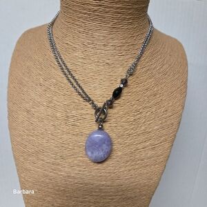 Tocara Pendant Amethyst and Crystal Pendant Necklace